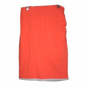 🧡REVERSIBLE Orange bodycon skirt🧡